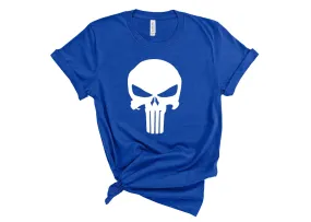 New Punisher Shirt, Punisher T-Shirt, Castigate Shirt, Castigate T-shirt, Tshirts for Men, Tshirts for Women Royal Blue Sz M