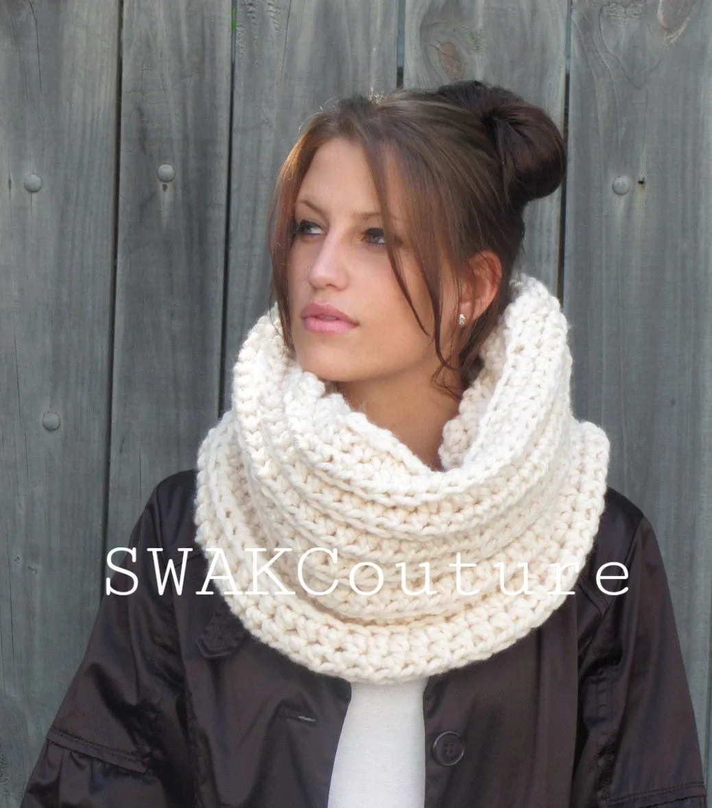Noni Cowl Scarf - Vanilla Cream or Choose Color (20 color options)