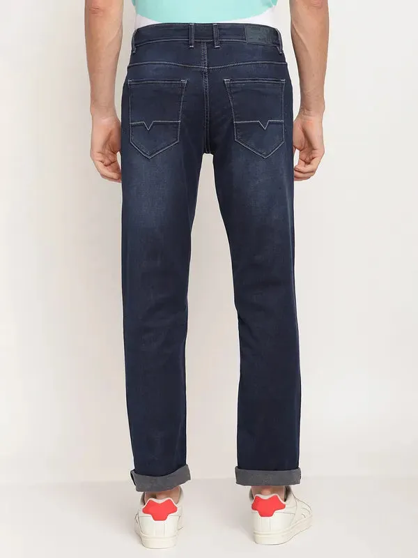 Octave Men Blue Light Fade Regular Fit Jeans