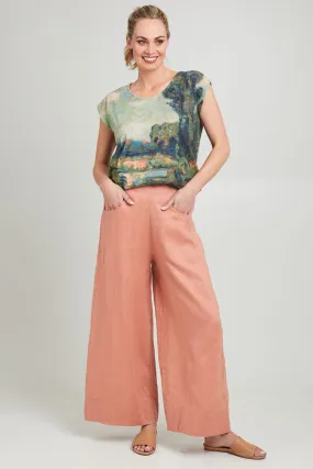 Ollie Linen Pants in Clay - Lazybones Australia