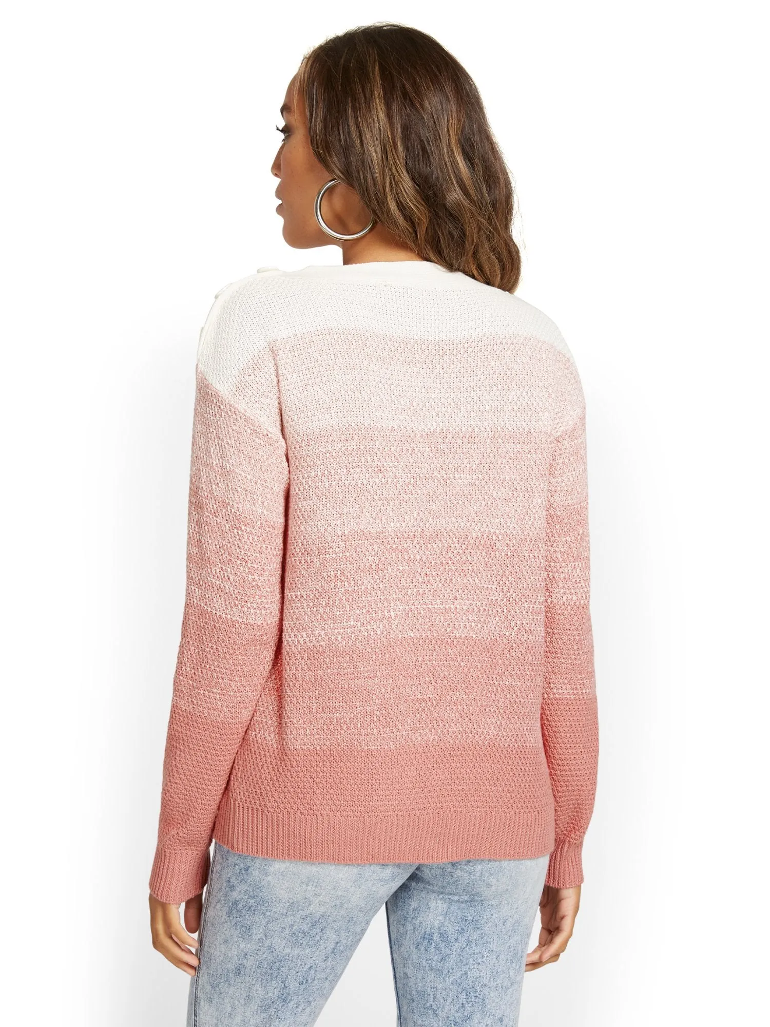 Ombre Pullover Sweater