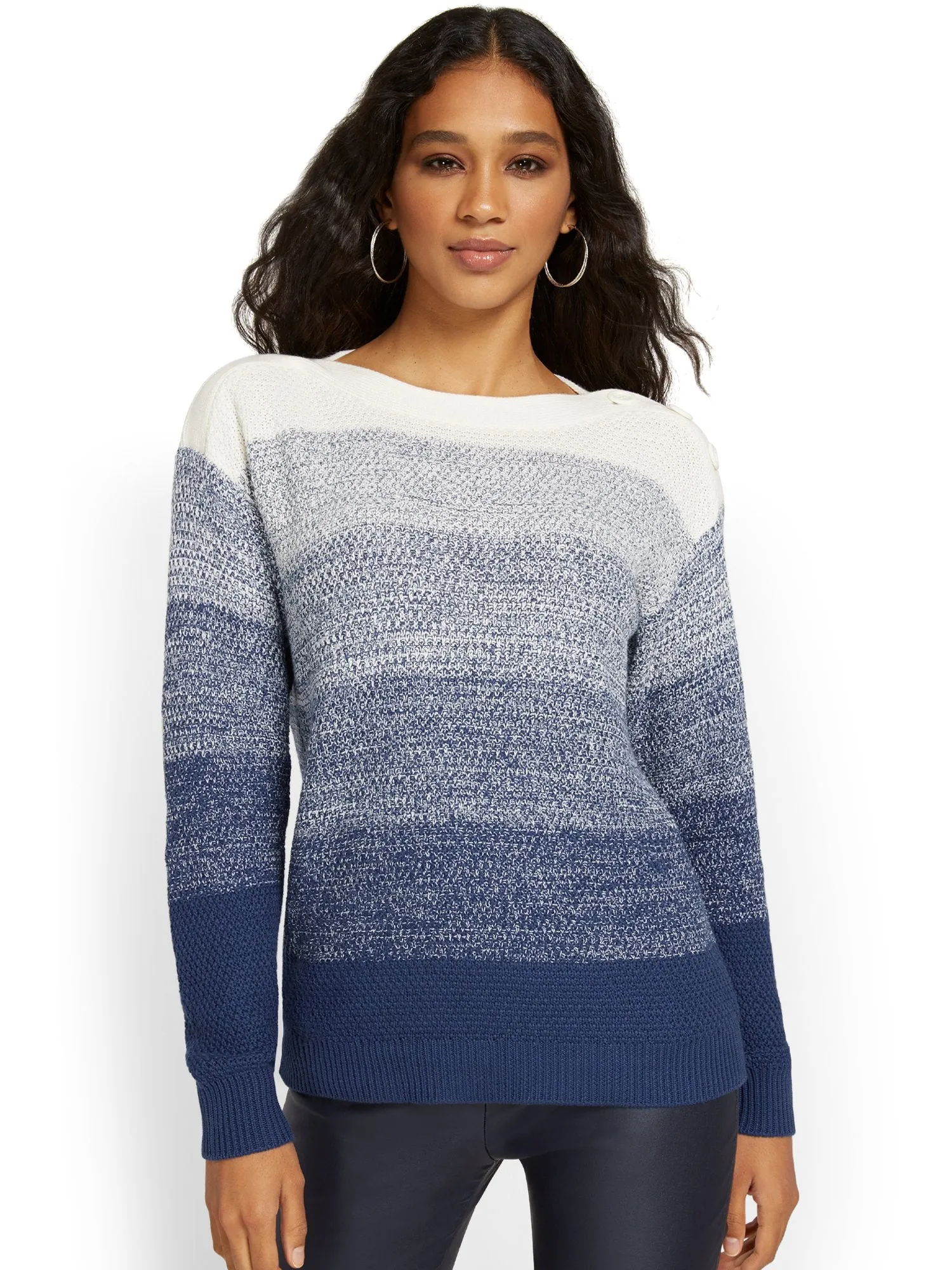 Ombre Pullover Sweater