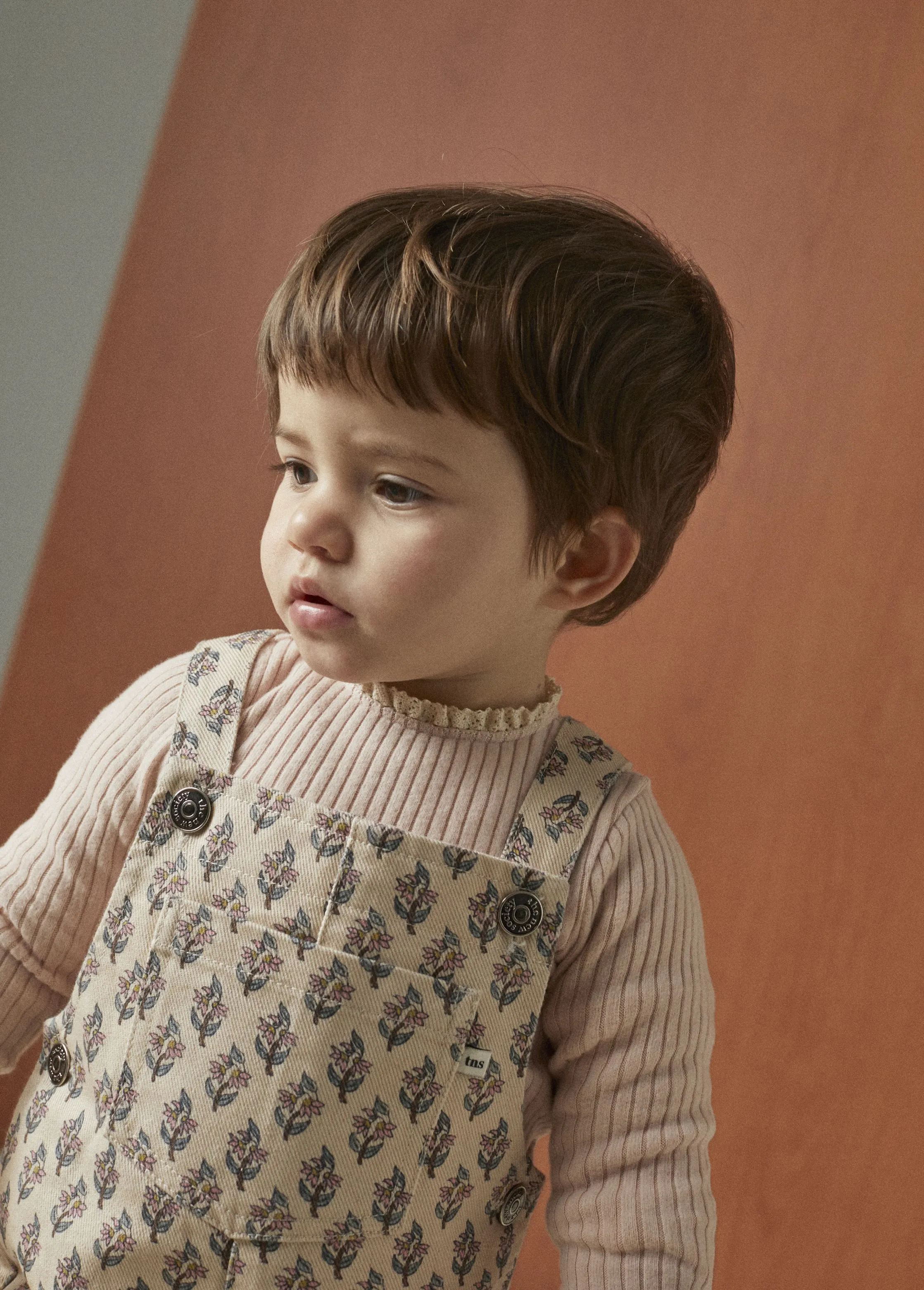 Overall Baby Eleane Block Print