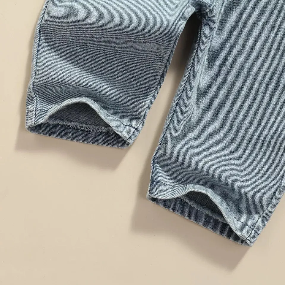 Overall sweater set