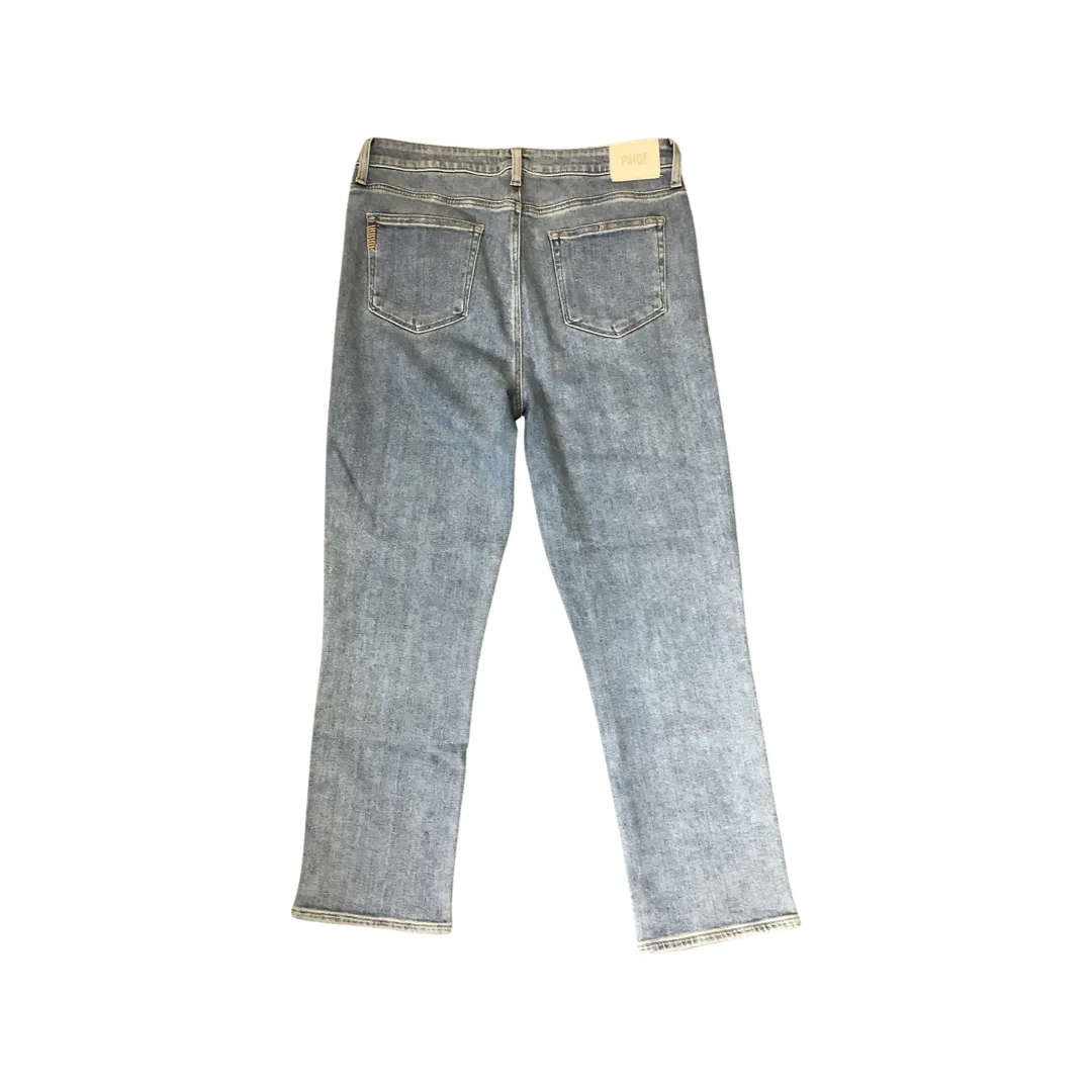 Paige Light Blue Straight Ankle Jeans Size 32