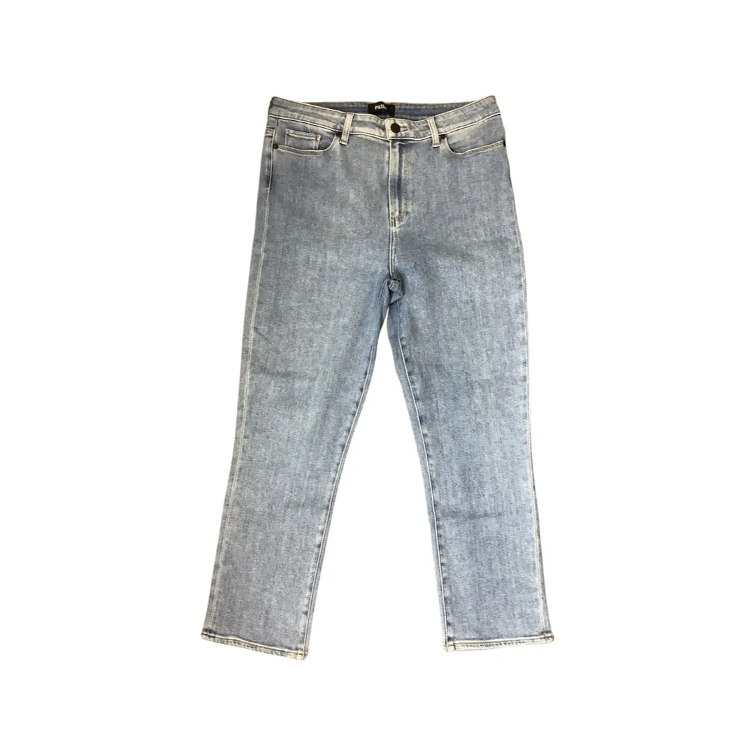 Paige Light Blue Straight Ankle Jeans Size 32