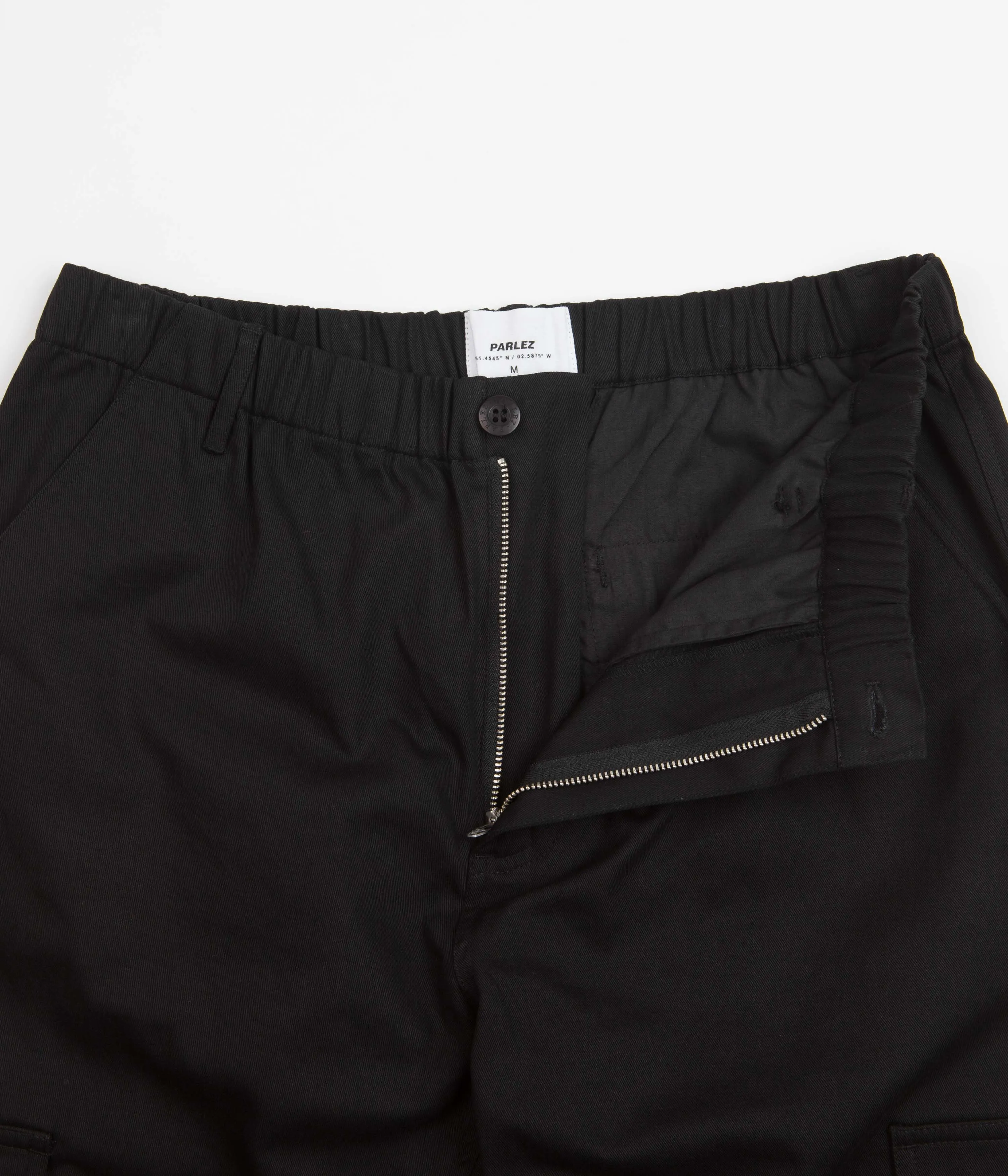 Parlez Gilbert Cargo Pants - Black