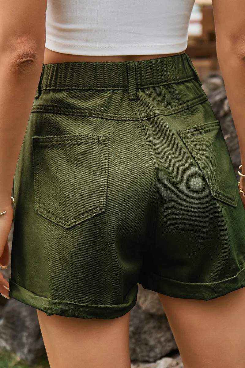 PC909 High-Rise Denim Shorts