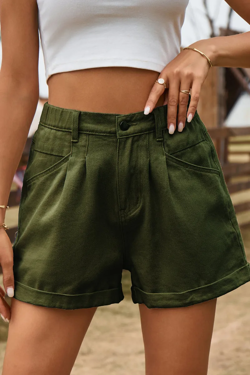 PC909 High-Rise Denim Shorts