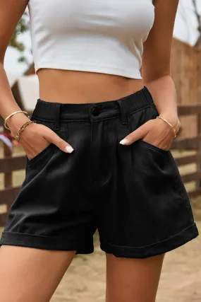 PC909 High-Rise Denim Shorts