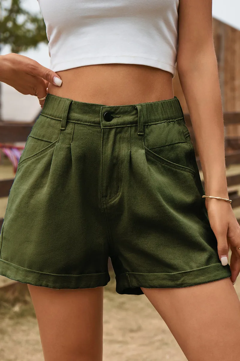 PC909 High-Rise Denim Shorts