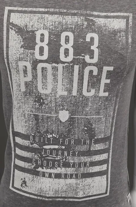 Police 883 Division T-Shirt - Grey