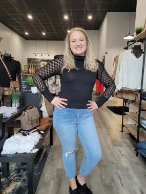 Puff Long Sleeve Turtleneck