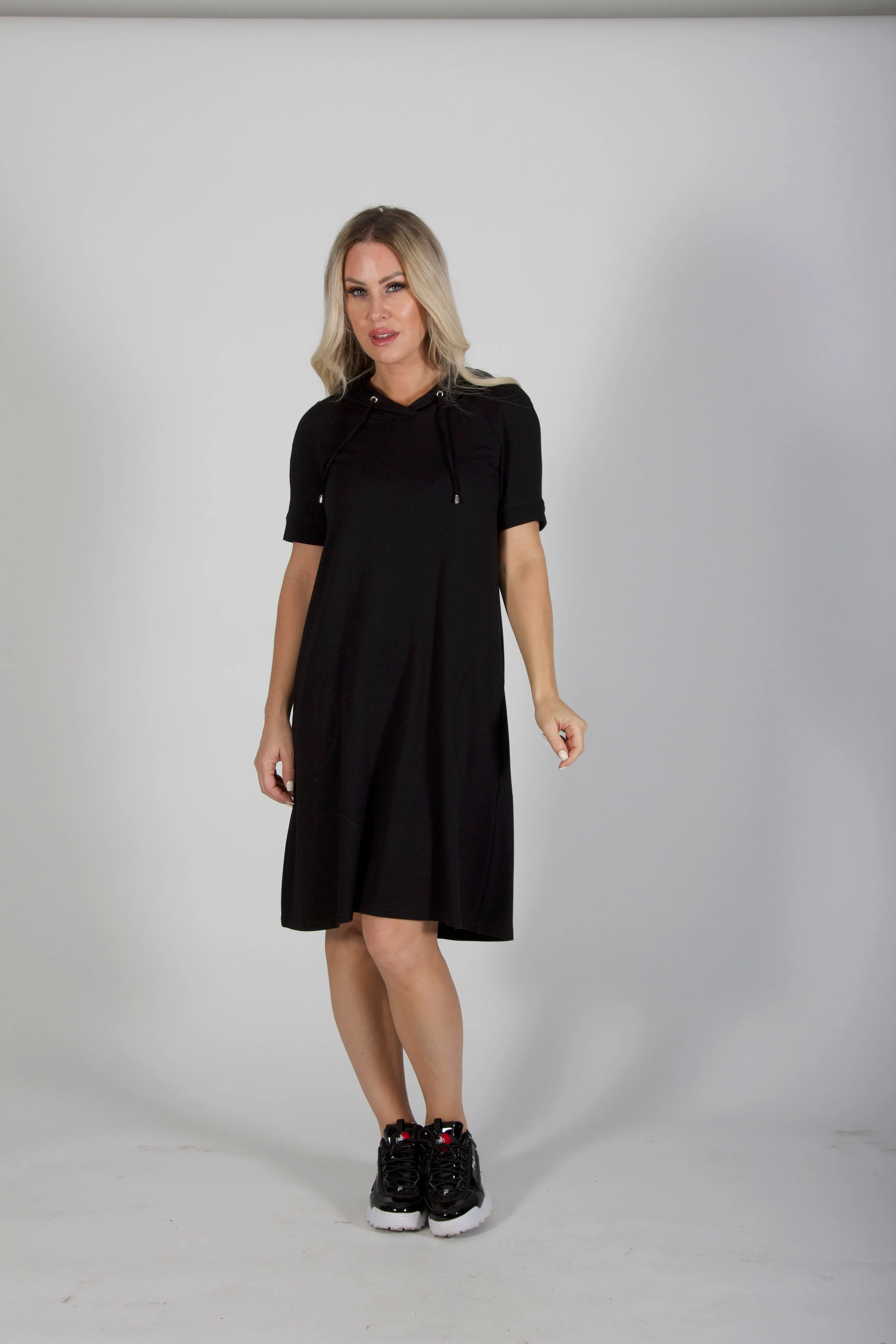 Pure Essence-1127017-Hoody Dress-Denim