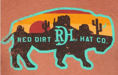 Red Dirt Rust Buffalo Desert T-Shirt