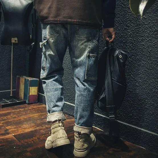 Retro Men's Loose Jeans P0005