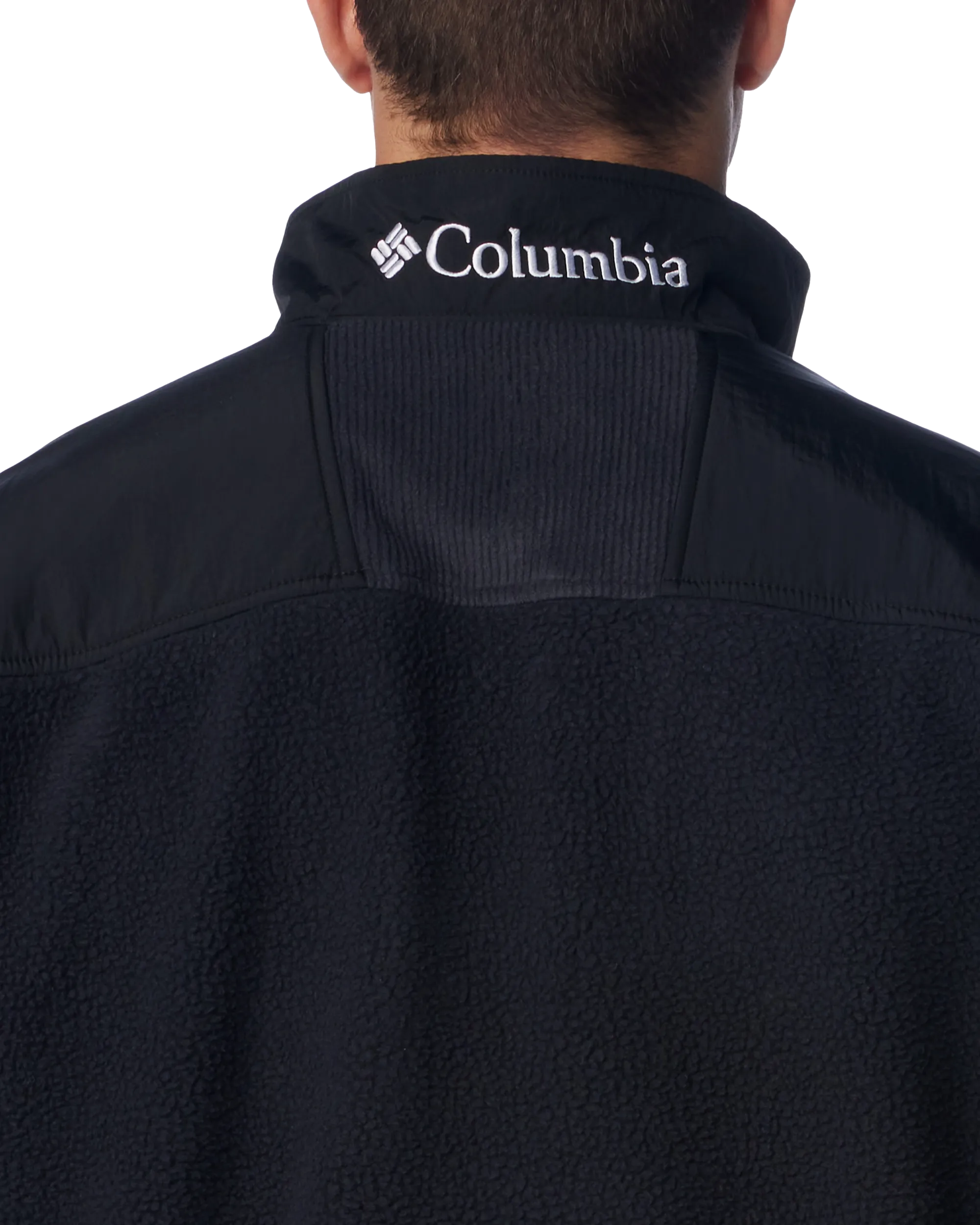 Riptide 1/4 Zip Fleece Jacket in Black & Salmon Rose