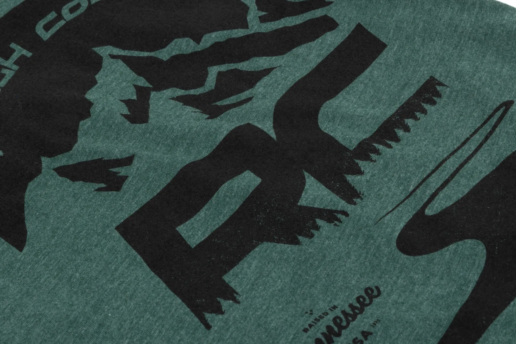 Rough Country T-Shirt - RC Mountains - Forest Green - 3XL