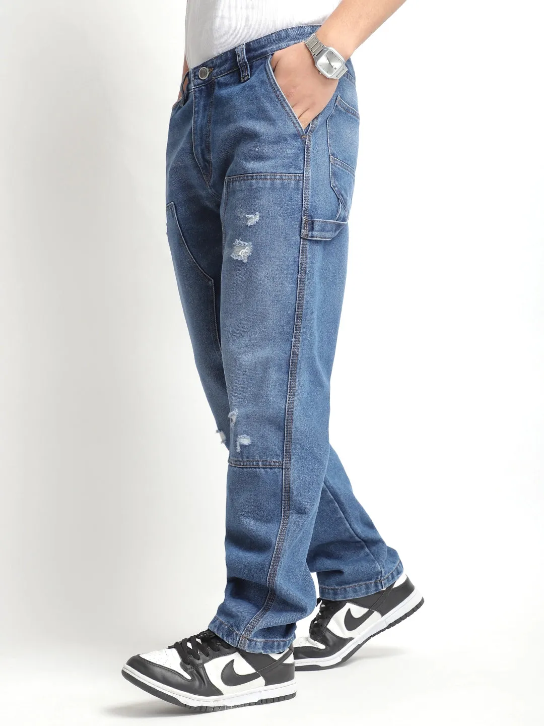 Royal Stitch Dark Blue Denim Cargo