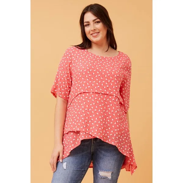 RUTH DOUBLE LAYER FLORAL TOP