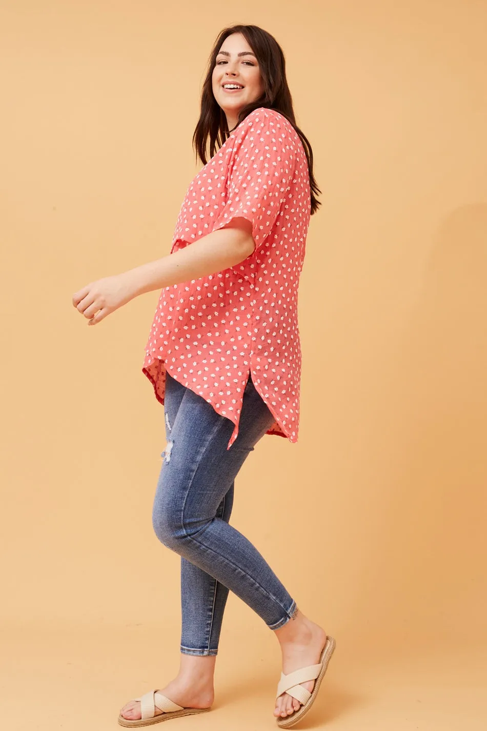 RUTH DOUBLE LAYER FLORAL TOP