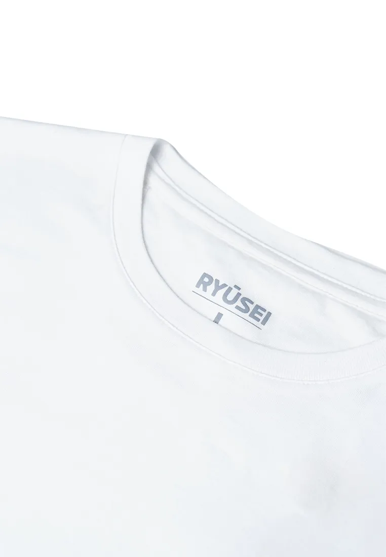 Ryusei Kaos Pria Hisaya White