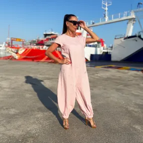 Sleeveless Linen Jumpsuit Lilian
