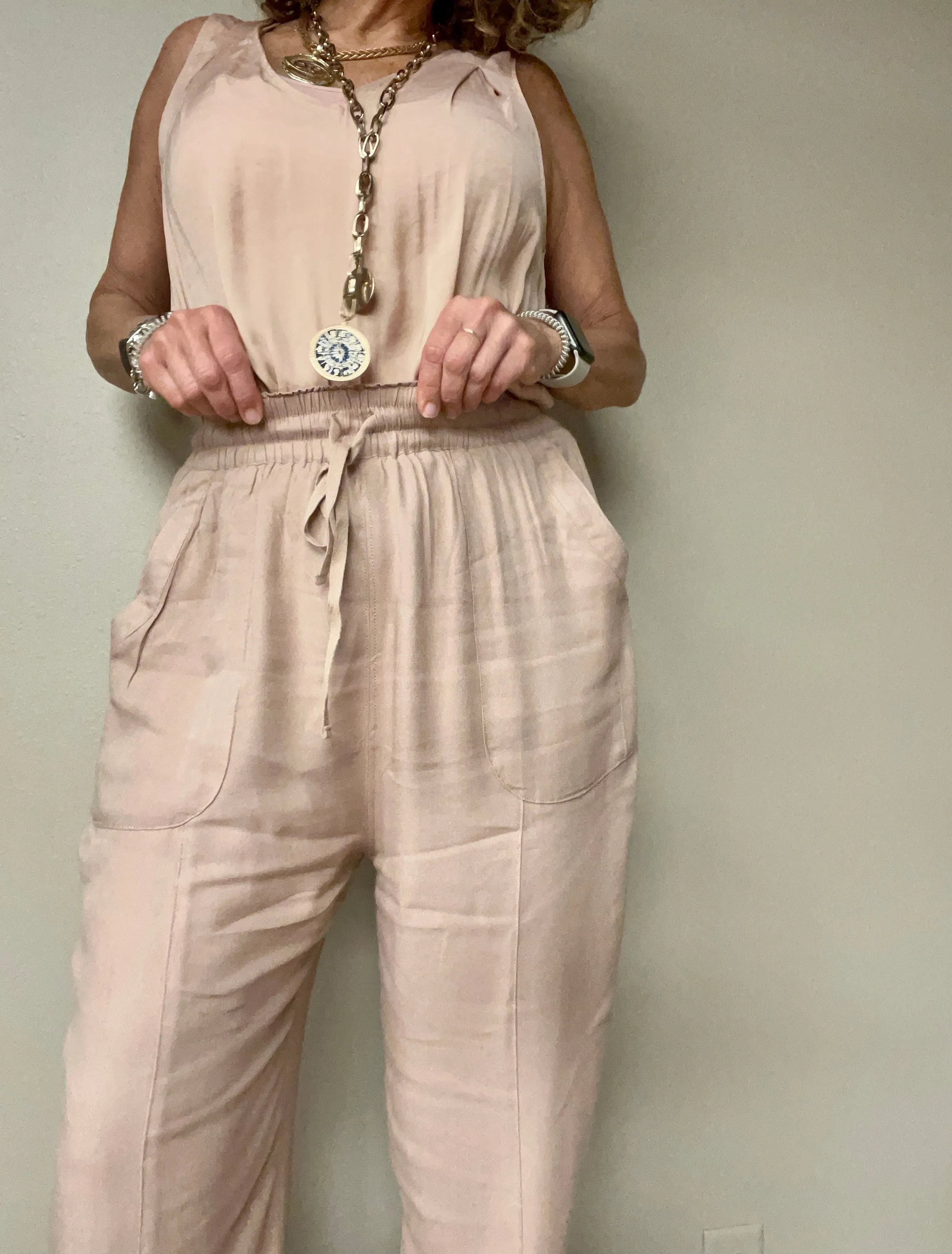Soft Poly Linen Joggers