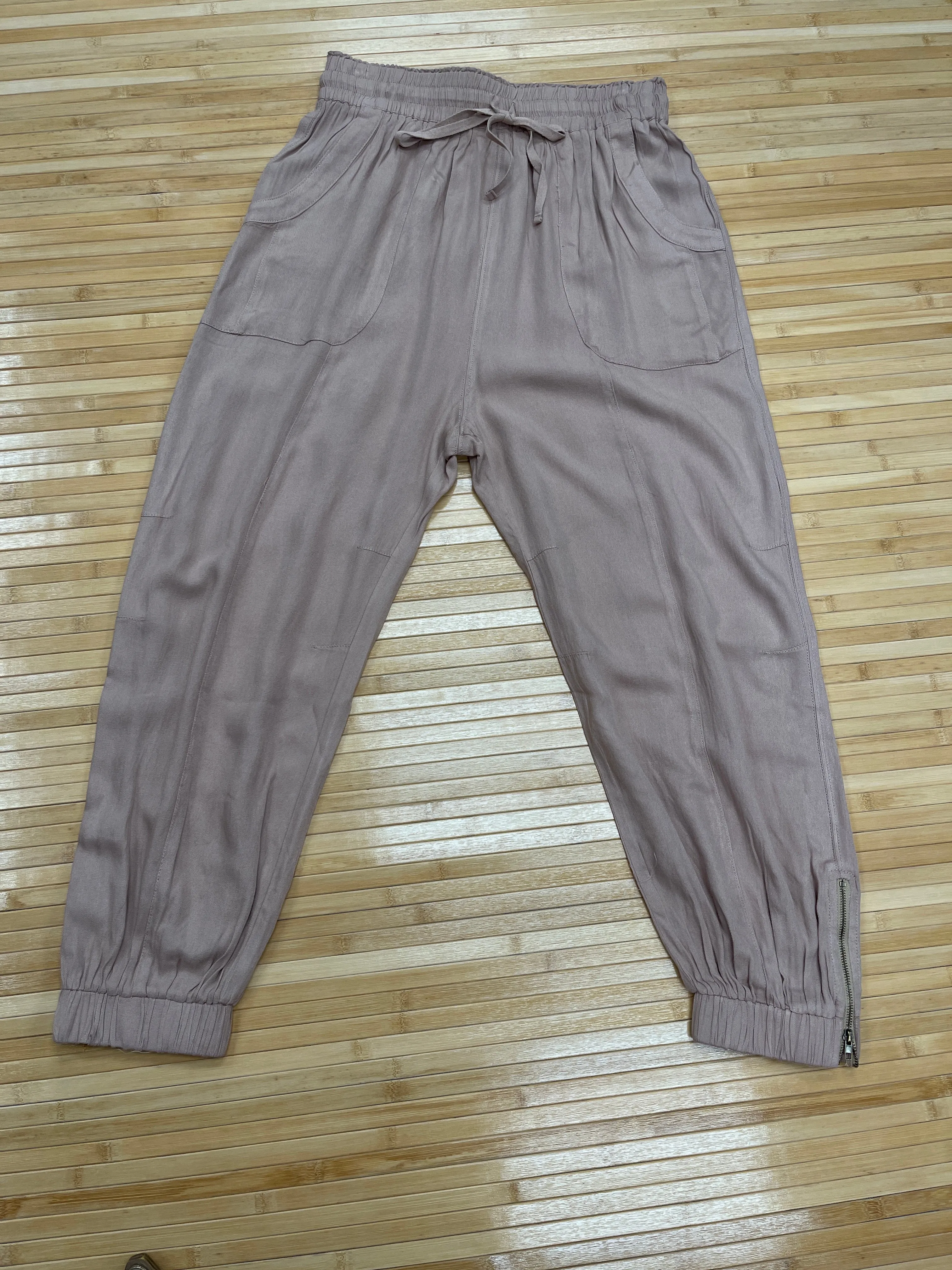 Soft Poly Linen Joggers