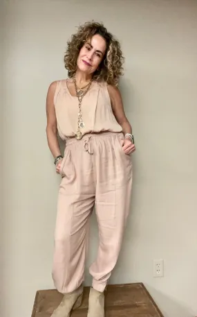 Soft Poly Linen Joggers