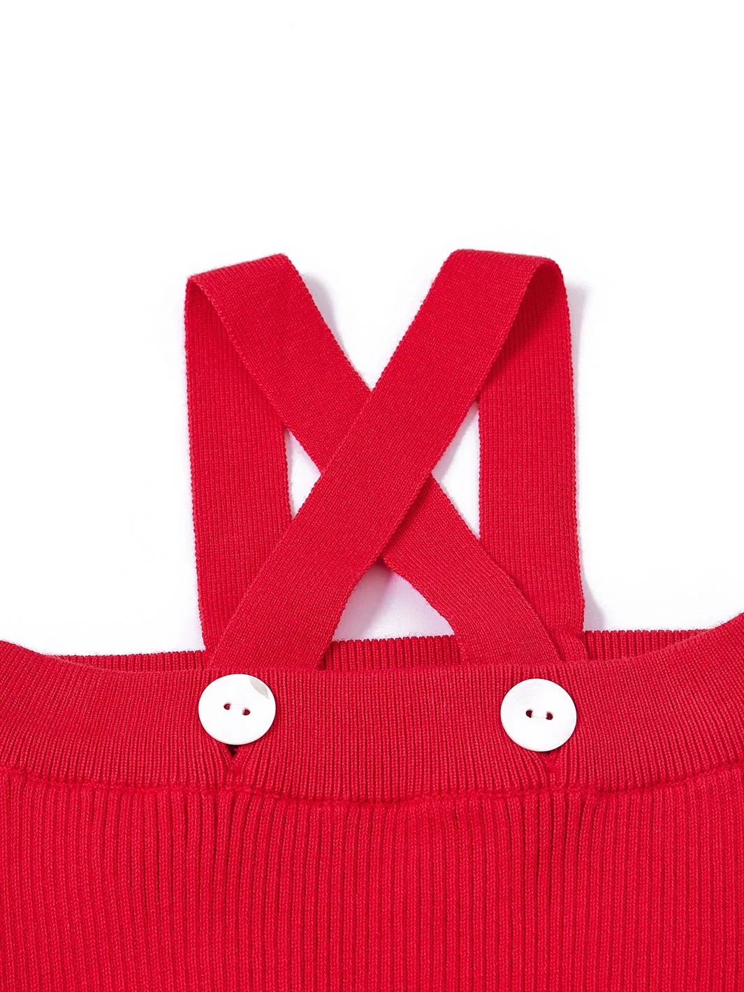 Straps Overall - Cherry Coral