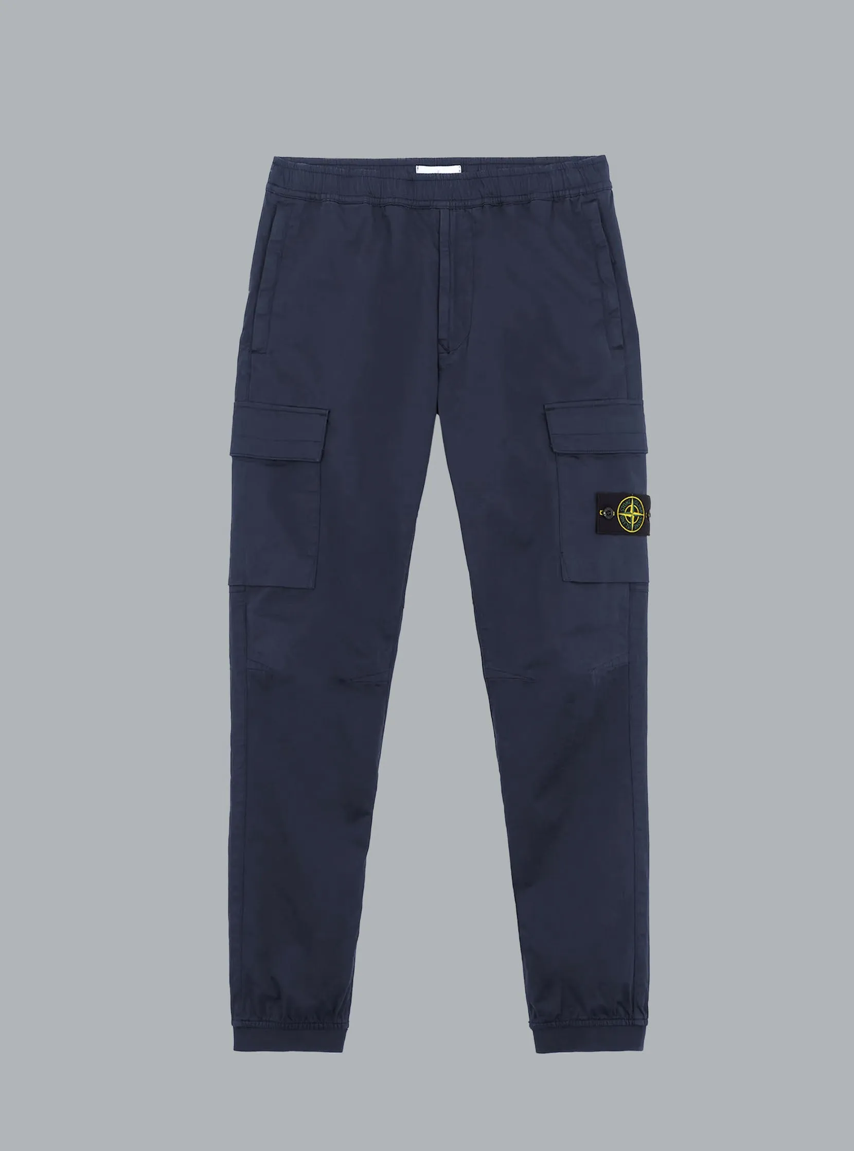 Stretch Cotton Wool Satin Navy