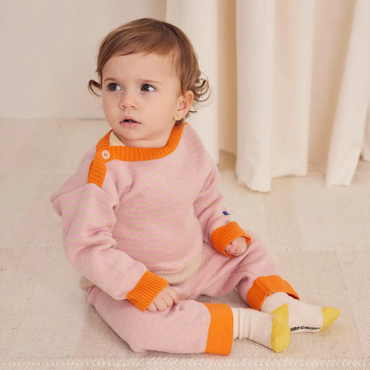 Stripes Baby Jumper by Bobo Choses