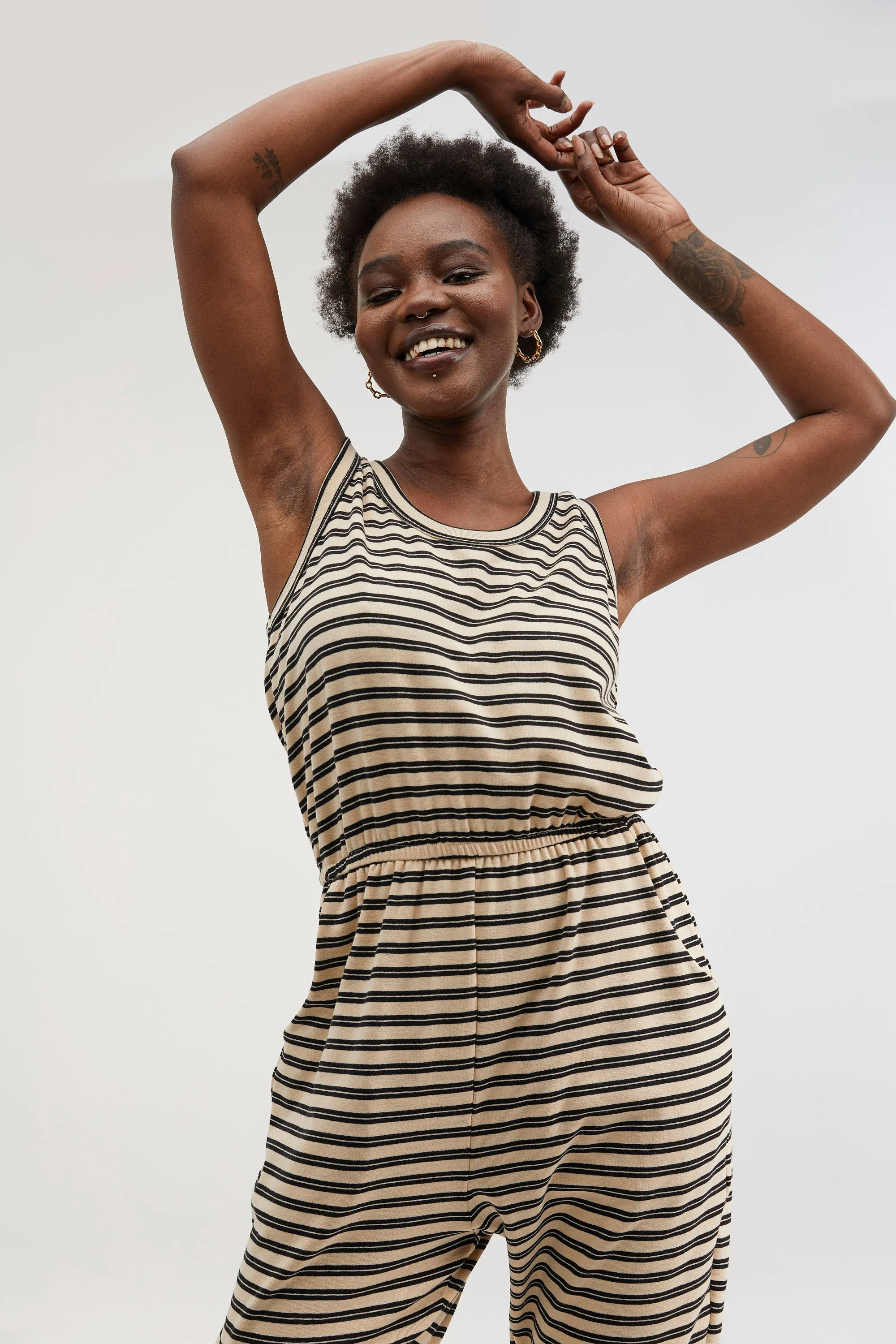 Traveller Stripe Jumpsuit
