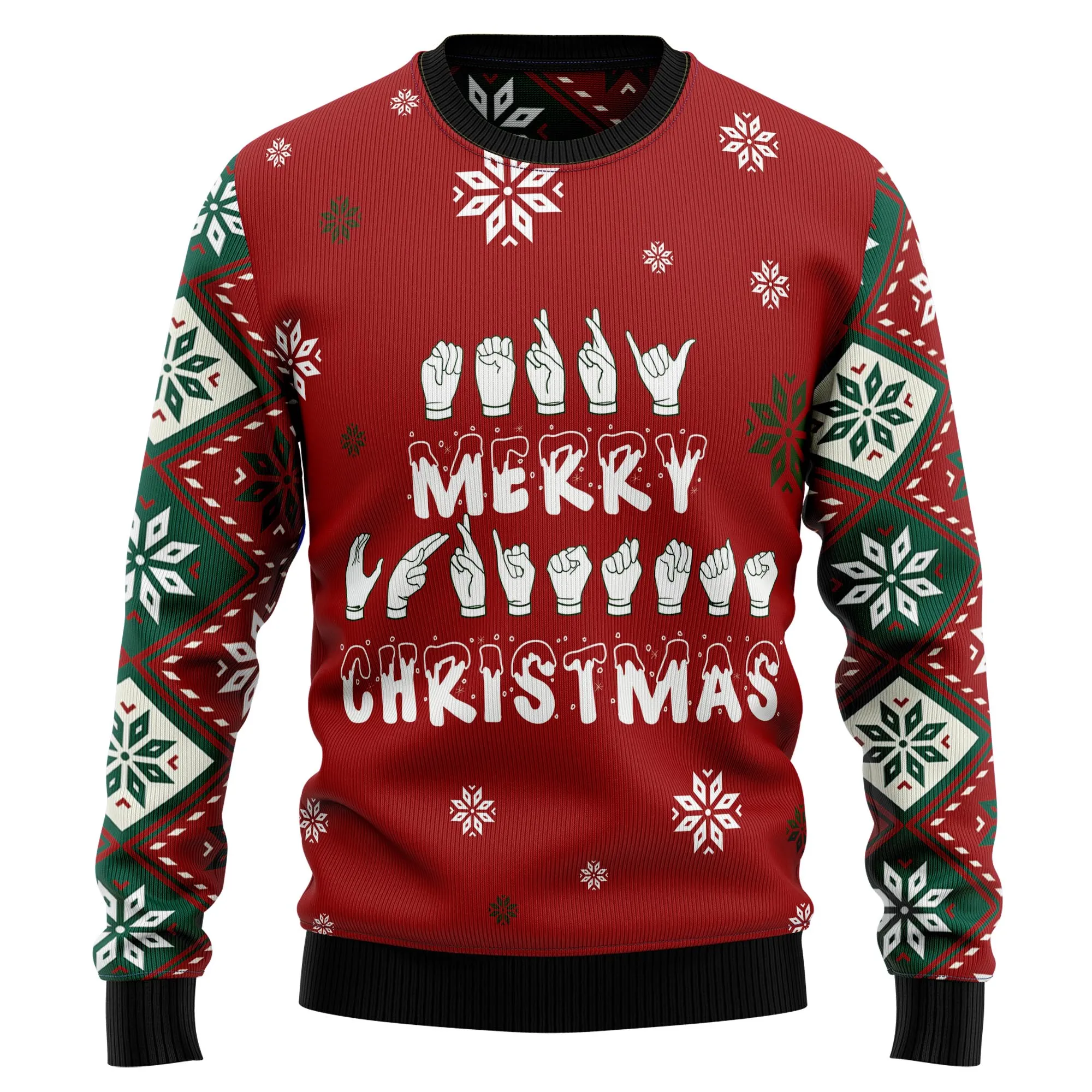 Ugly Christmas Sweater JulesRoche Warm Funny Holiday Pullover