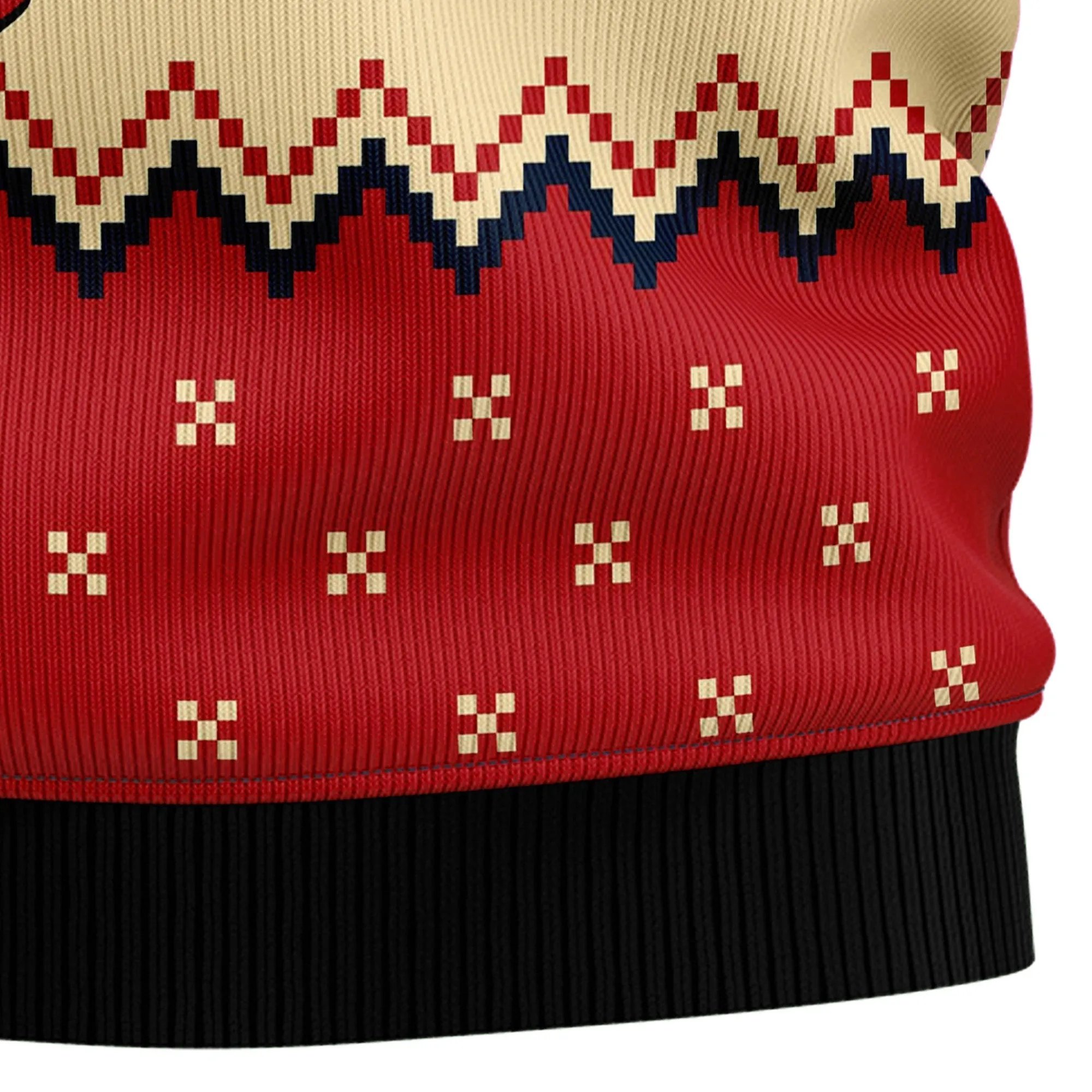 Ugly Sweater JulesRoche All-over Print Acrylic Cotton Mix