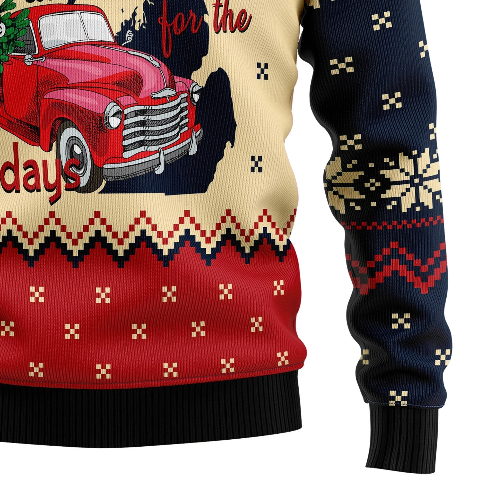 Ugly Sweater JulesRoche All-over Print Acrylic Cotton Mix