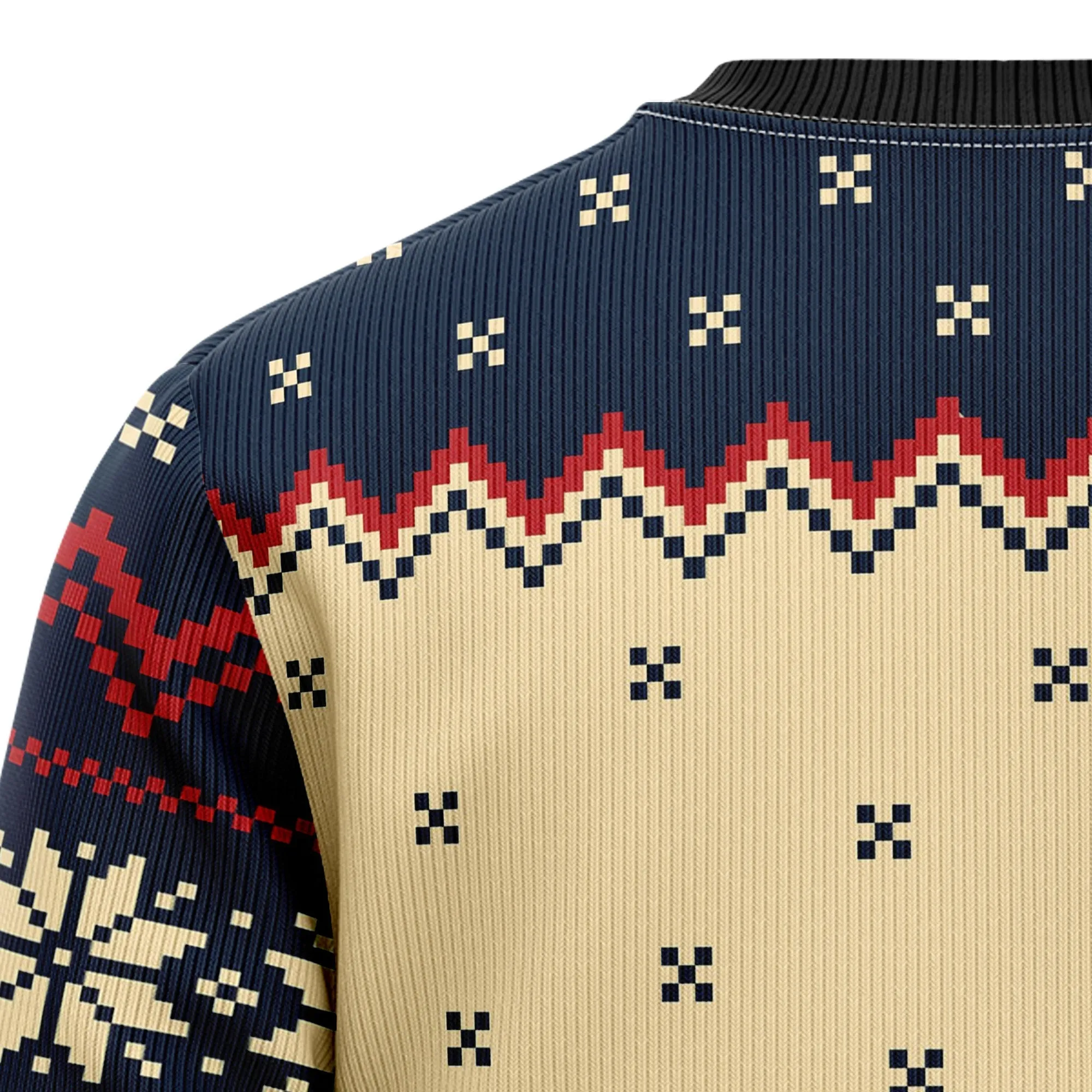 Ugly Sweater JulesRoche All-over Print Acrylic Cotton Mix