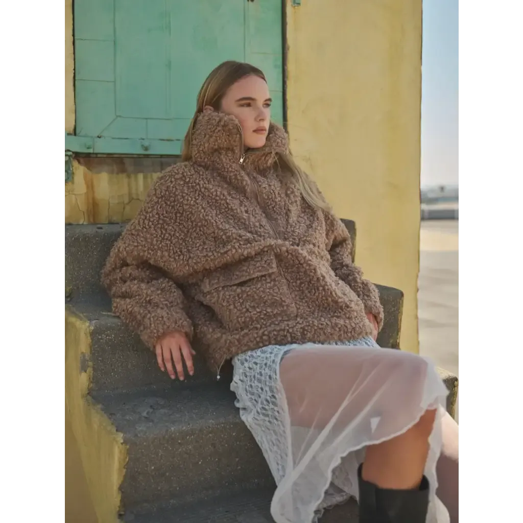 Ultra-soft Sherpa Fleece Half-zip Pullover