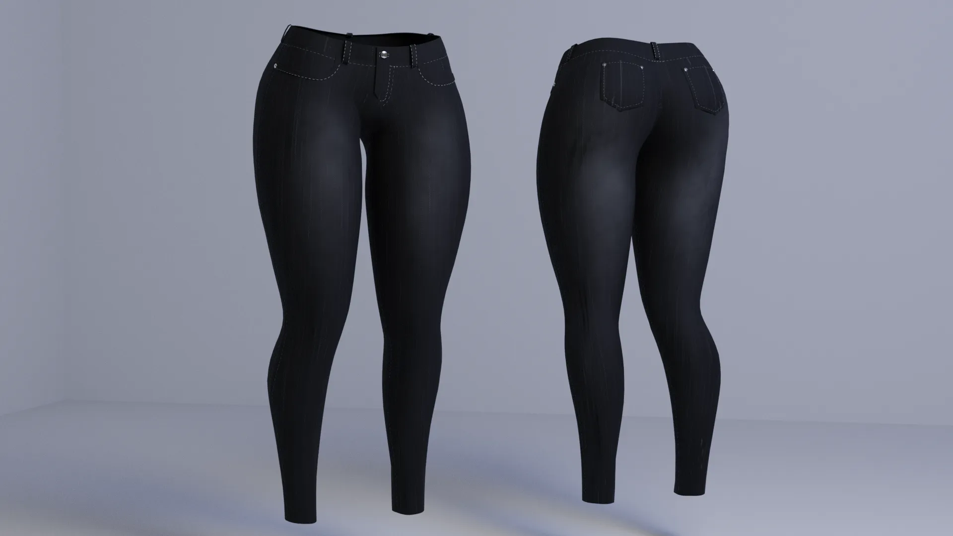 (Unisex) Skinny jeans (3D Model Asset)(Commercial license)