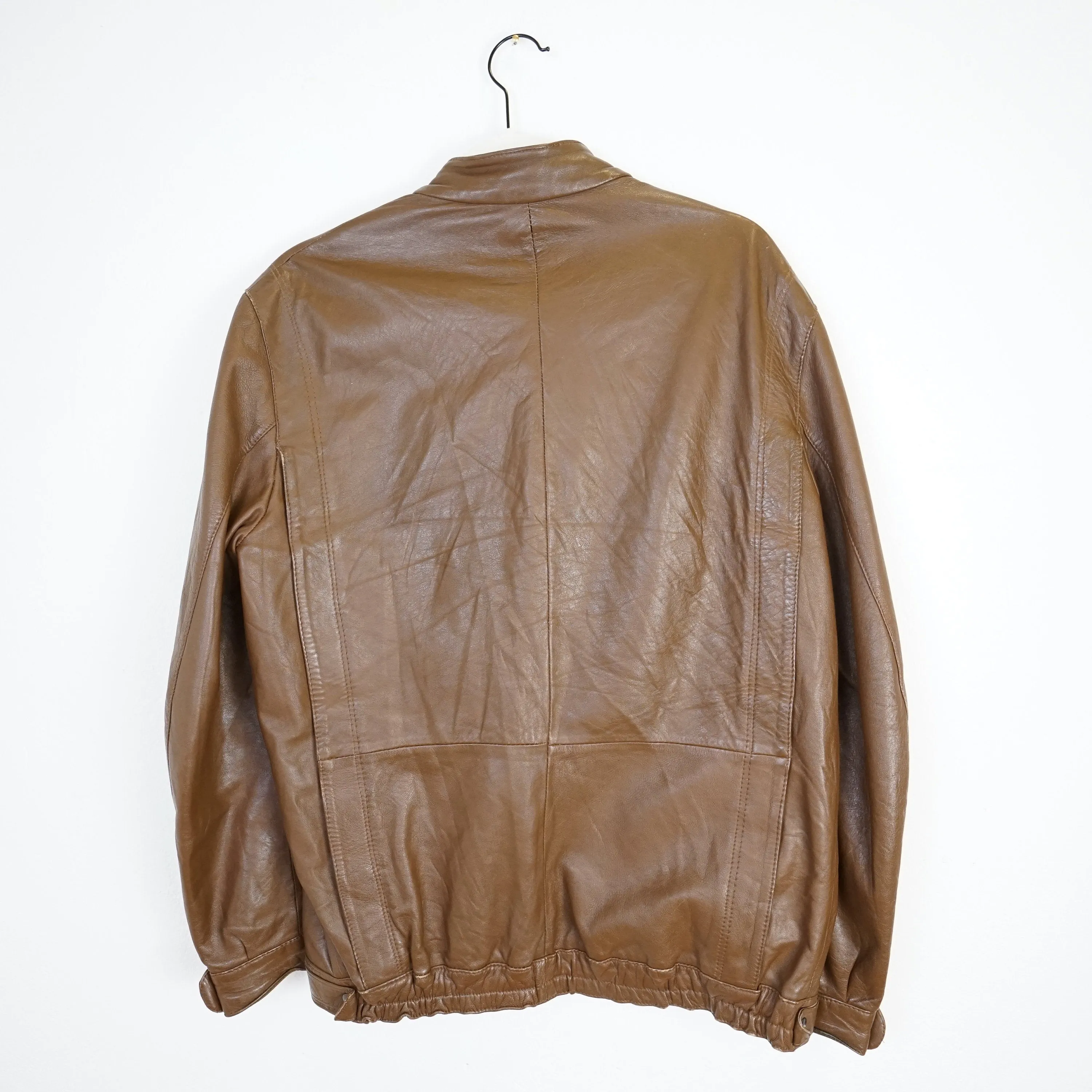 Vintage brown leather jacket Size L