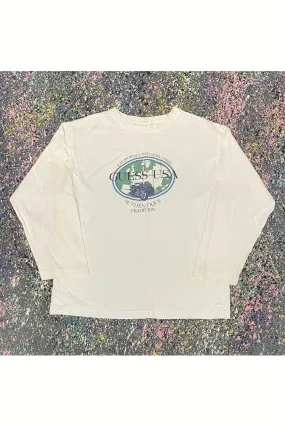 Vintage Made In USA GUESS Women's 3/4 Sleeve Tee- M