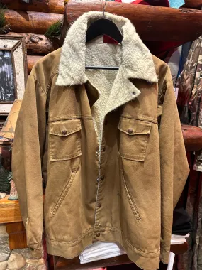 Vintage Sherpa Lined Marlboro Jacket, Large