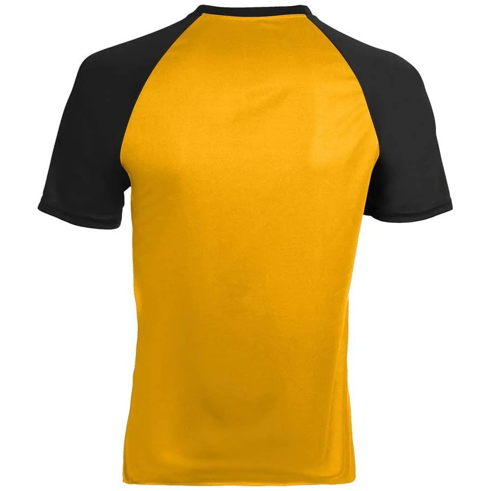 Wicking Retro Short Sleeve Jersey Gold-Black