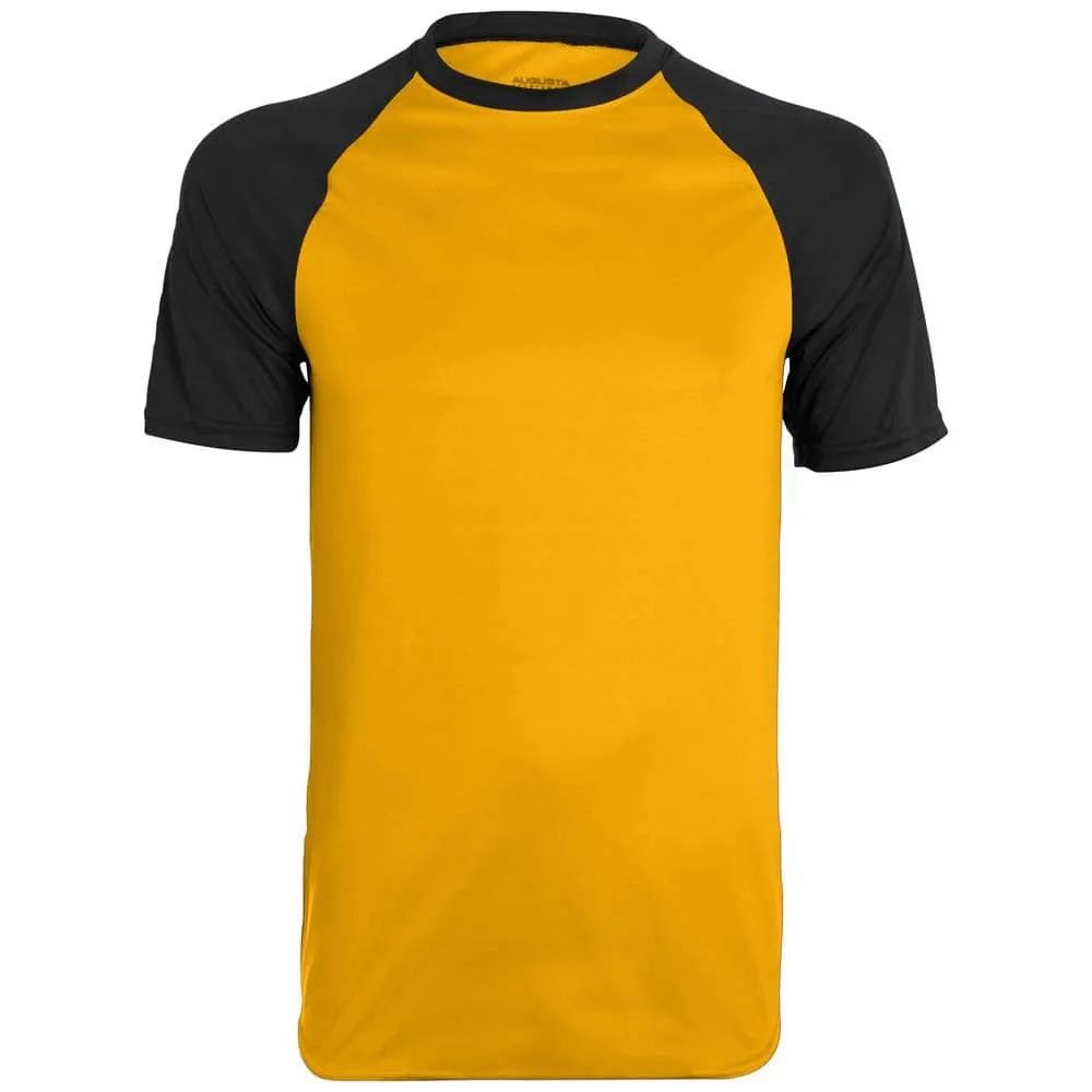Wicking Retro Short Sleeve Jersey Gold-Black