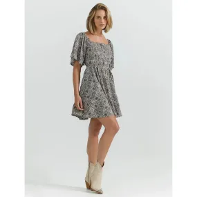 Women's Wrangler Romantic Flutter Sleeve Dress - Tooling Grey
