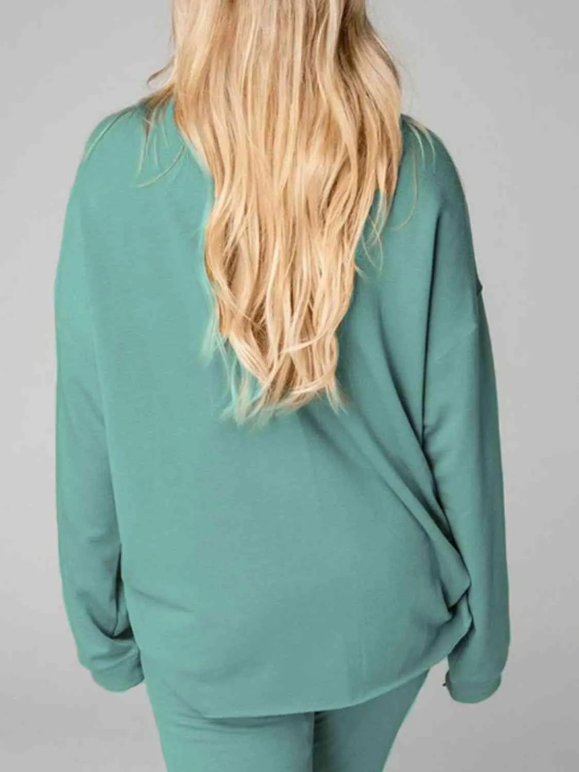 Worn Out Look Distressed Sweatshirt and Joggers Set