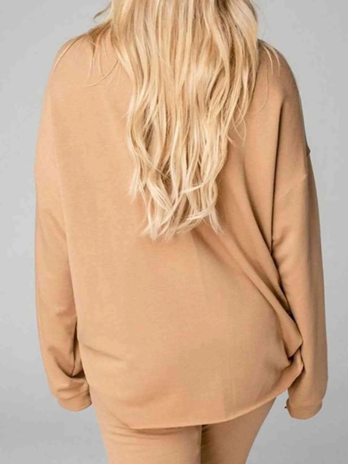 Worn Out Look Distressed Sweatshirt and Joggers Set