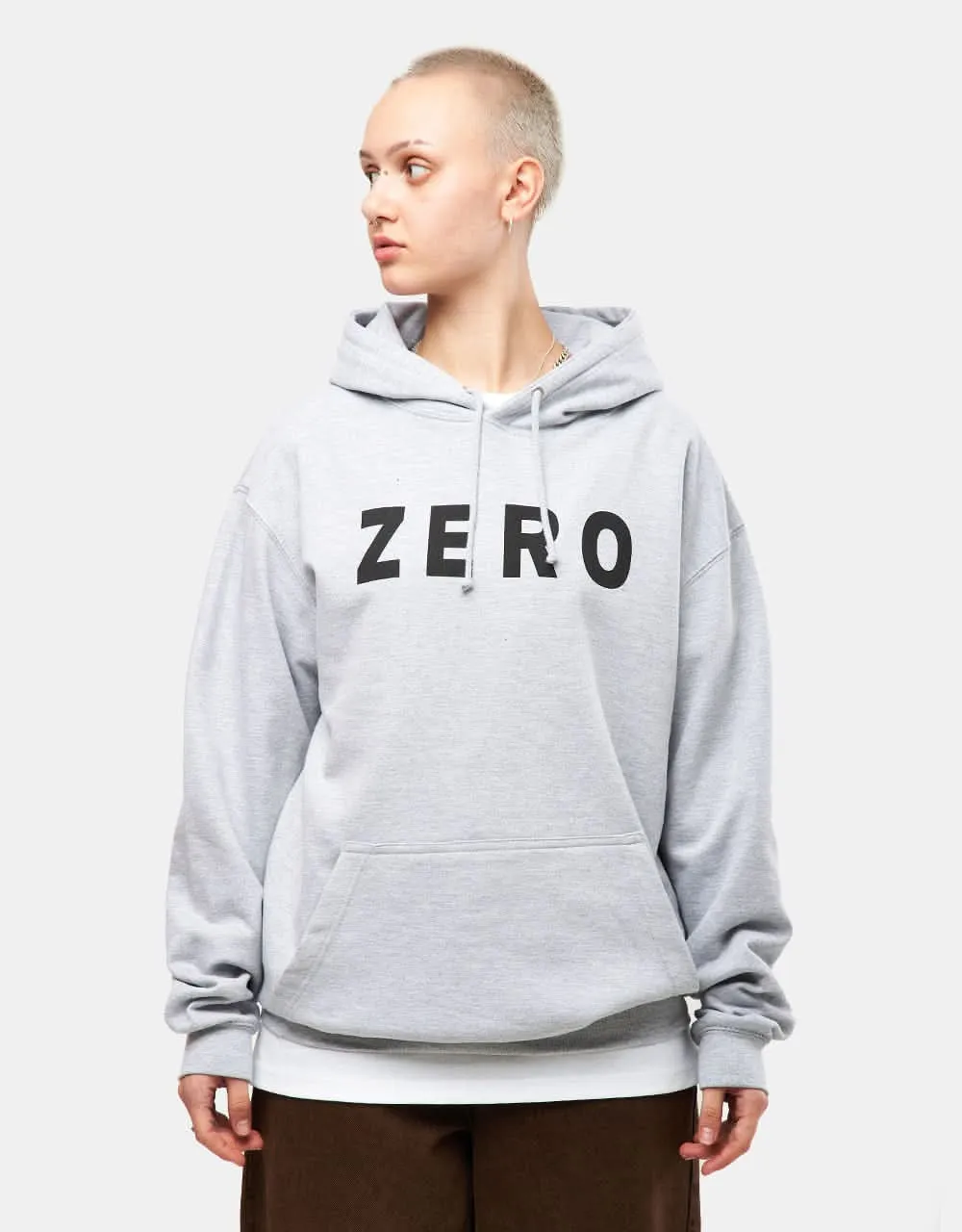 Zero Army Pullover Hoodie - Heather Grey