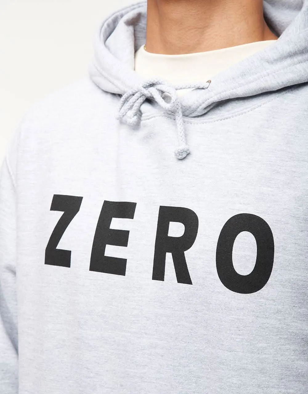 Zero Army Pullover Hoodie - Heather Grey